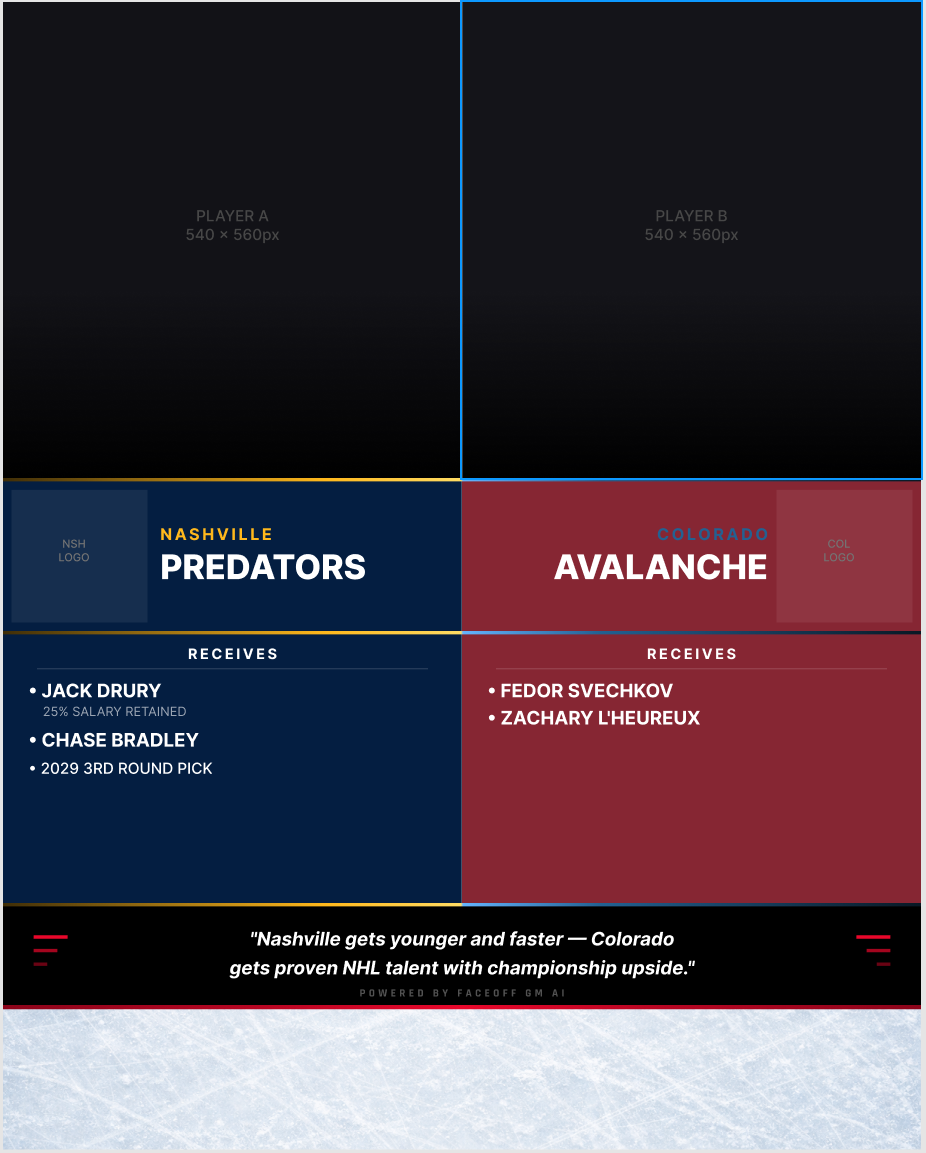 Nashville Predators vs Colorado Avalanche